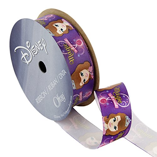 Offray, Purple Sofia The First Craft Ribbon, 7/8-Inch by 9-Feet, Magic, 7/8 Inch x
