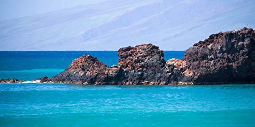 Maui J & M Photography Black Rock Kaanapali Maui Hawaii, Large Panoramic Hawaiian Wall Art, Turquoise Aqua Ocean Print
