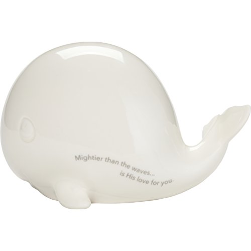 Precious Moments Mightier Than The Waves Whale Led Porcelain Night Light, One Size, Multicolor
