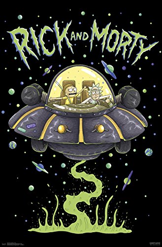 Trends International Rick And Morty - Ship Wall Poster, 22.375" x 34", Unframed Version