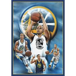 Poster Stephen Curry Golden State Warriors Basketball Sports Print (24in x 36in)