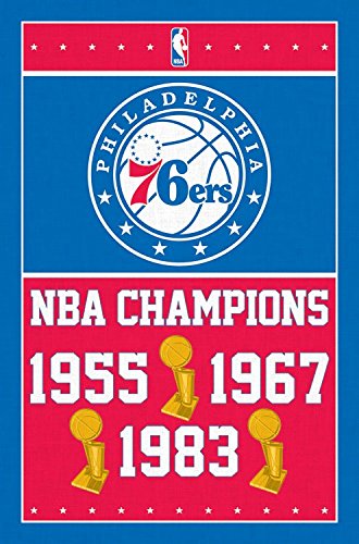 Trends International Philadelphia 76ers Champions Wall Poster 22.375" x 34"