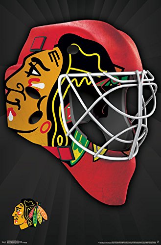 Trends International Chicago Blackhawks Mask Wall Poster 22.375" x 34"