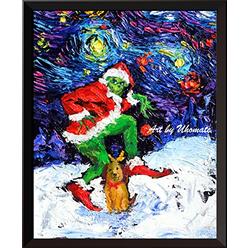 Uhomate The Christmas Ornaments Posters Vincent Van Gogh Starry Night Posters Home Canvas Wall Art Print Baby Gift Nursery