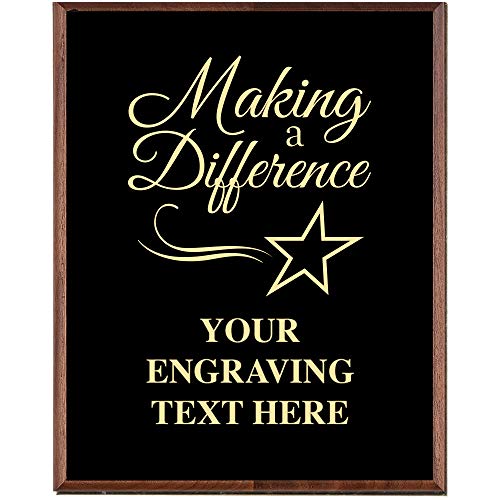Crown Awards Corporate Above and Beyond Plaques 8 x 10 Making A Difference Gold Etched