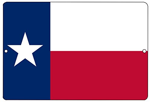 Rogue River Tactical Texas State Flag Metal Tin Sign Wall Decor Man Cave Bar Texans Lone Star