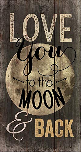 P. Graham Dunn Love You to The Moon Distressed 20 x 11 Wood Pallet Wall Art Sign Plaque