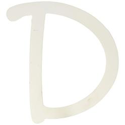 Darice U9188-D 9In White Wood Letter D