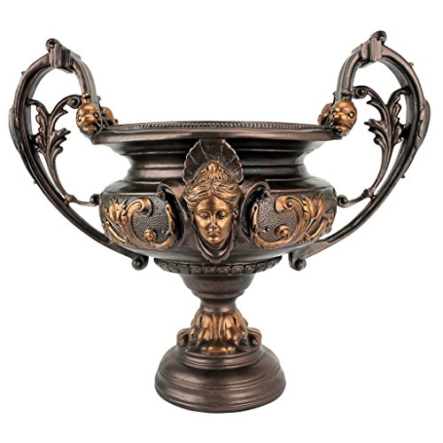Design Toscano French Rococo Centerpiece Comport Urn, Bronze