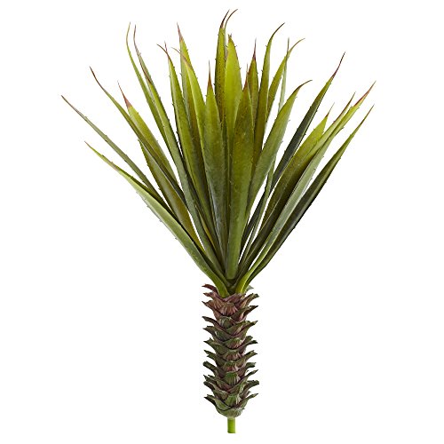 Nearly Natural 6159-S2 Spiky Agave Succulent Plant (Set of 2), 2 Piece