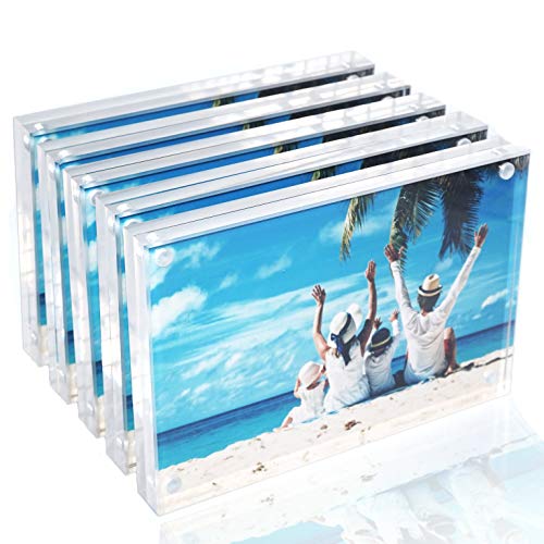 Toolsure Acrylic Picture Frames 4x6 inches Clear Frame with