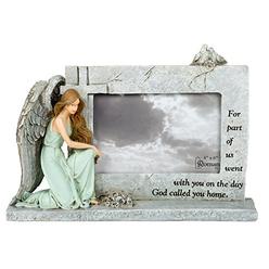 GOWA Roman Inc. 7"H MEMORIAL FRAME, HOLDS 4X6 FOREVER WITH THE ANGELS