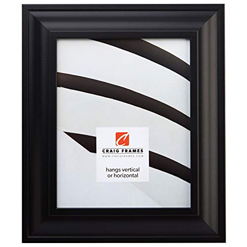 Craig Frames Inc Craig Frames 21834700BK 16 by 20-Inch Picture Frame, Smooth Wrap Finish, 2-Inch Wide, Black