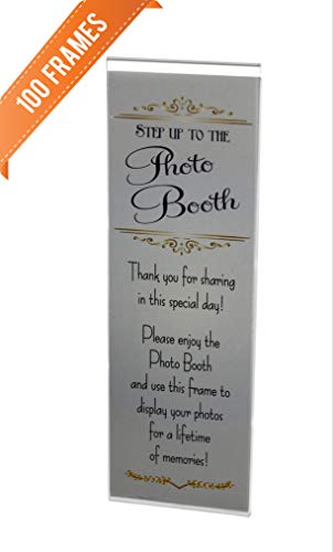 Photo Booth Nook 100 Acrylic Magnetic Photo Booth Frames for 2" X 6" Photo Strips