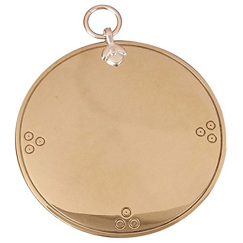 FengShuiGe 2.5Inch Feng Shui Bagua Mirror Pure Copper Evil Mirror Manual Gossip Mirror Double-Sided Mirror concave Mirror Convex Mirror
