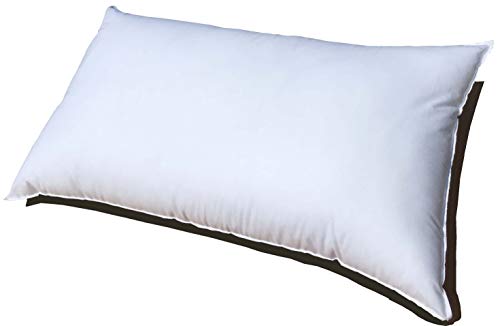 Pillowflex 16x26 Inch Premium Polyester Filled Pillow Form Insert - Machine Washable - Oblong Rectangle - Made in USA
