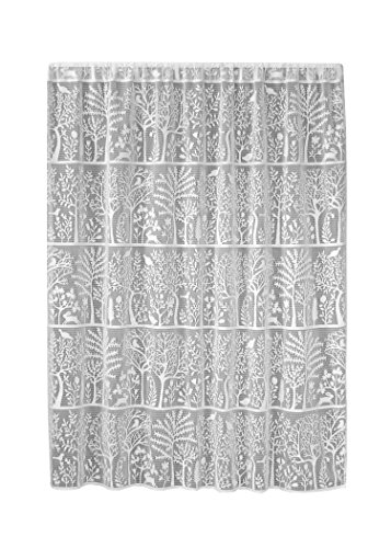 Heritage Lace Rabbit Hollow Panel, 60 by 63-Inch, White