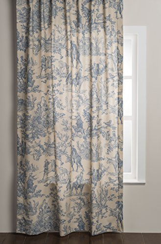 Maison d' Hermine The Miller 100% Cotton Curtain One Panel for Living Rooms  Bedrooms Offices Tailored with a Rod Pocket and