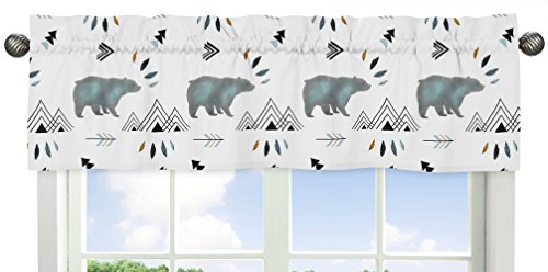 Sweet Jojo Designs Window Treatment Valance for Bear Mountain Watercolor Collection by Sweet Jojo Designs