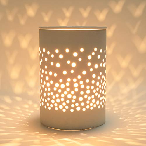 Bobolyn Ceramic Electric Wax Melt Warmer Candle Waxing Warmer Burner Melt Wax Cube Melter Fragrance Warmer- Ideal Gift for