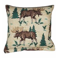 Box of Maine maine balsam fir pillow, maine moose design, 3x3 - great gift item for mothers day or christmas - maine made