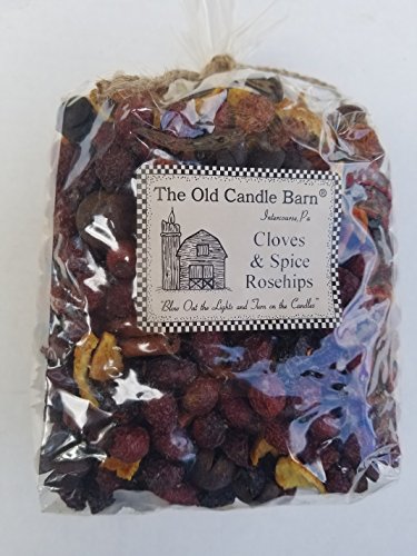 Old Candle Barn Cloves & Spice Rosehips Large Bag - Well Scented Potpourri - Made in USA