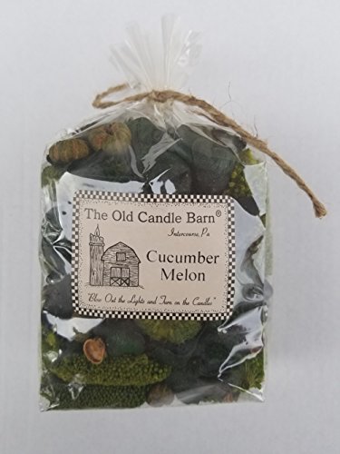 Old Candle Barn Cucumber Melon Potpourri Small Bag - Can be Used All Year Long - Perfect for Spring and Summer Decoration or