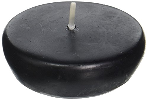 Zest Candle 24-Piece Floating Candles, 2.25-Inch, Black
