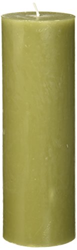 Zest Candle 110-Hour Burn Time Pillar Candle, 3 by 9-Inch, Sage Green