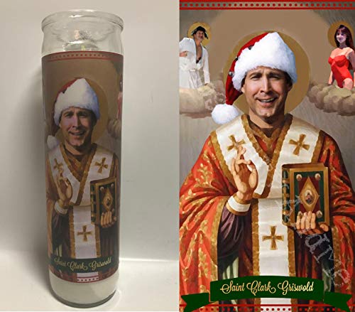 Mose Mary and Me Clark Griswold Christmas Vacation Devotional Prayer Saint Candle