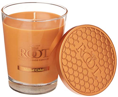 Root Candles Honeycomb Veriglass Scented Beeswax Blend Candle, Large, Mulled Cider