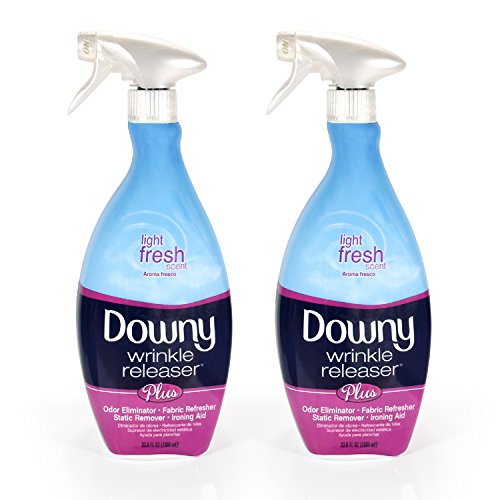 Downy Wrinkle Release Spray Plus, Static Remover, Odor Eliminator, Steamer for Clothes Accessory, Fabric Refresher and