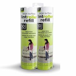 Smart Design Floor Lint Roller Refill - Easy-Peel Angled Sheet Technology - Includes 50 Adhesive Sheets - for Cleaning,