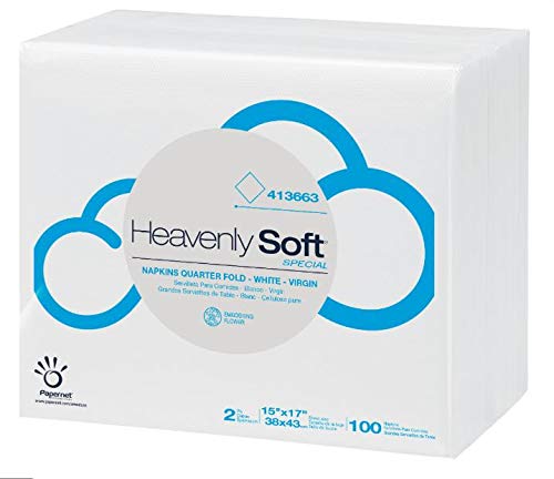 Solaris Heavenly Soft 413663 Dinner Nap Paper 15X17 1/8-Fold White Virgin