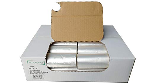 TYPLASTICS Trash Can Liner- Wholesale 1000 Count Garbage Bags on Perforated Roll 7-10 Gallon Multipurpose for Office