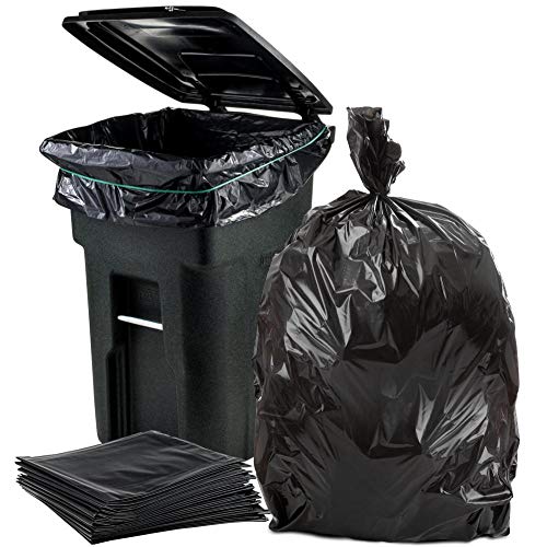 64-65 Gallon Trash Bags, For Toter (Value-PACK 50 Bags w/Ties) Large Trash  Bags 65 Gallon Heavy Duty, 64 Gallon Trash Bags, 65 Gallon Trash Bags Heavy