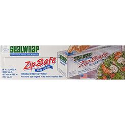 Sealwrap Cling Classic Zip Safe Plastic Wrap, 18" Wide by 2000' Length, Clear, 148.8 Ounce