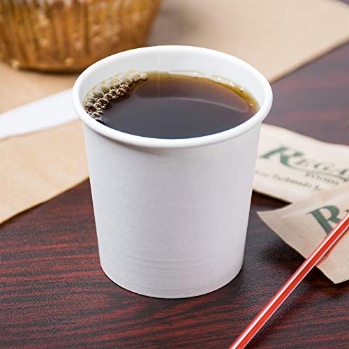 Decony 4 Oz. Cups White Paper Hot Cups Espresso Sampling Cups -100 pack - BPA Free safe for food contact. - Plus 1 Re-usable clip on