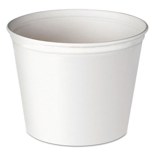 Solo 5T1UU 83 oz. Paper Bucket Unwaxed/Unprinted, White (Pack of 100)