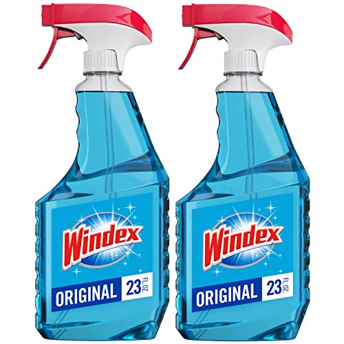 Windex Glass and Window Cleaner Spray Bottle, Original Blue, 23 fl