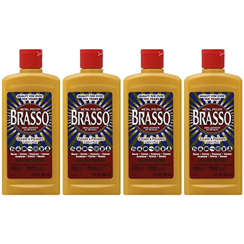 Brasso Metal Polish, 8 oz Bottle for Brass, Copper, Stainless