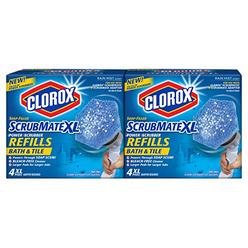 Clorox ScrubMate XL Bath and Tile Refill 2-Pack Two Bleach-Free, Soap-Filled Scrubbing Pads