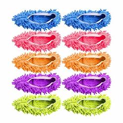 Milky House Microfiber Mop Slippers Shoes Cover Soft Washable Reusable Floor Polishing Dust Dirt Hair Men Women Sweeper Cleaning Mop Tool
