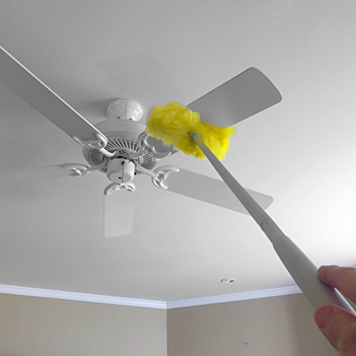 Evelots Ceiling Fan/Duster-Microfiber-Washable-47 Inch Long-Double-Sided Brush