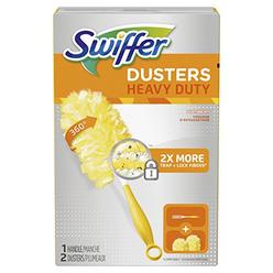 Procter & Gamble Swiffer Heavy Duty Dusters Starter Kit, 6" Handle with Two Disposable Dusters