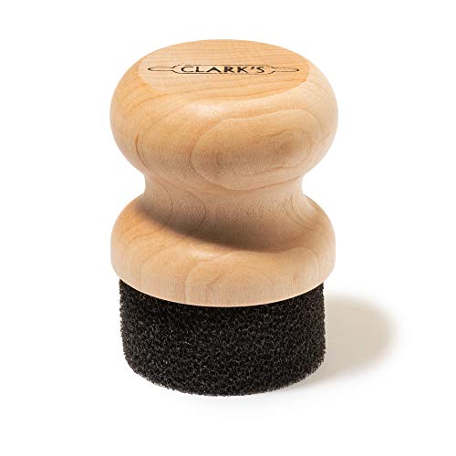 Clarks CLARK'S Oil & Wax Round Applicator (New V2 Design!) | USA Maple Construction | Cutting Boards - Butcher Blocks - Wood Utensils