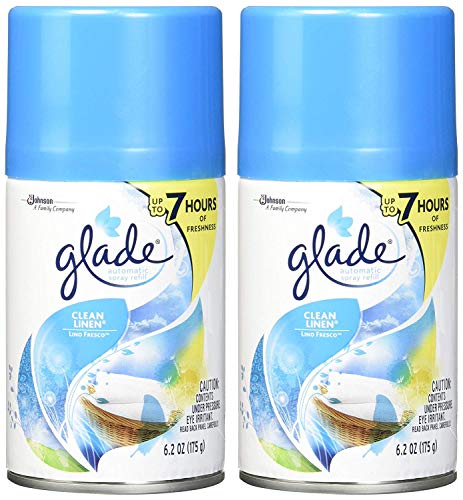 Glade Automotic Spray Refill Clean Linen (Pack - 2), Blue
