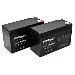 ExpertPower Standard 12V 7AH Rechargeable SLA Battery, (EXP1270-2) - 2 Pack