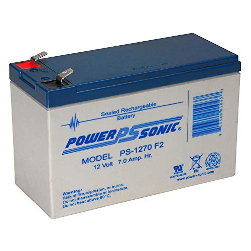 POWER SONIC Powersonic 12V 7AH UPS Battery Replaces Vision CP1270 F2 CP 1270 F2 MK ES7-12 T2