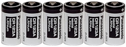 Panasonic Industrial CR123A Lithium Battery 3V 6 Pack